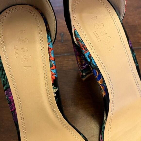 PANDA Larissa Women's Heels in Floral Fabric - Picture 7 of 11